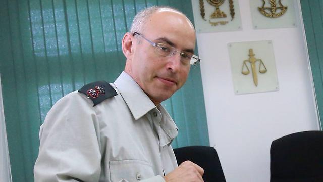 The prosecutor, Lt. Col. Nadav Weisman (Photo: Motti Kimchi) (צליום: מוטי קמחי) The prosecutor, Lt. Col. Nadav Weisman (Photo: Motti Kimchi)