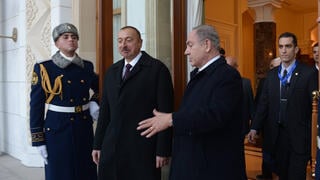 Benjamin Netanyahu and President Ilham Aliyev 