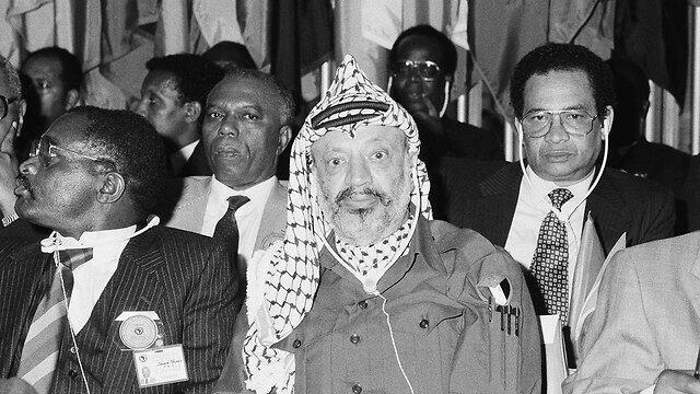 Arafat, 1987 (צילום: AP) Arafat, 1987
