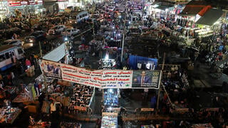 A market in Cairo. Purchase of military-made products is accompanied by a sense of national pride