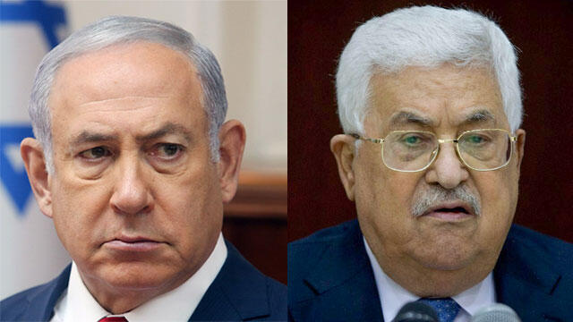 "ישראל רוצה להרוס את הישות הפלסטינית". אבו מאזן ונתניהו (צילום: AP) תמונה מחולקת אבו מאזן ובנימין נתניהו