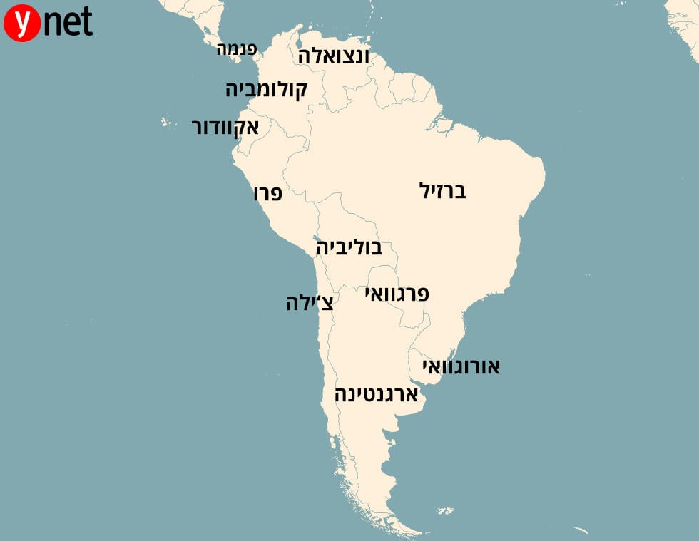 מפה דרום אמריקה מפה דרום אמריקה