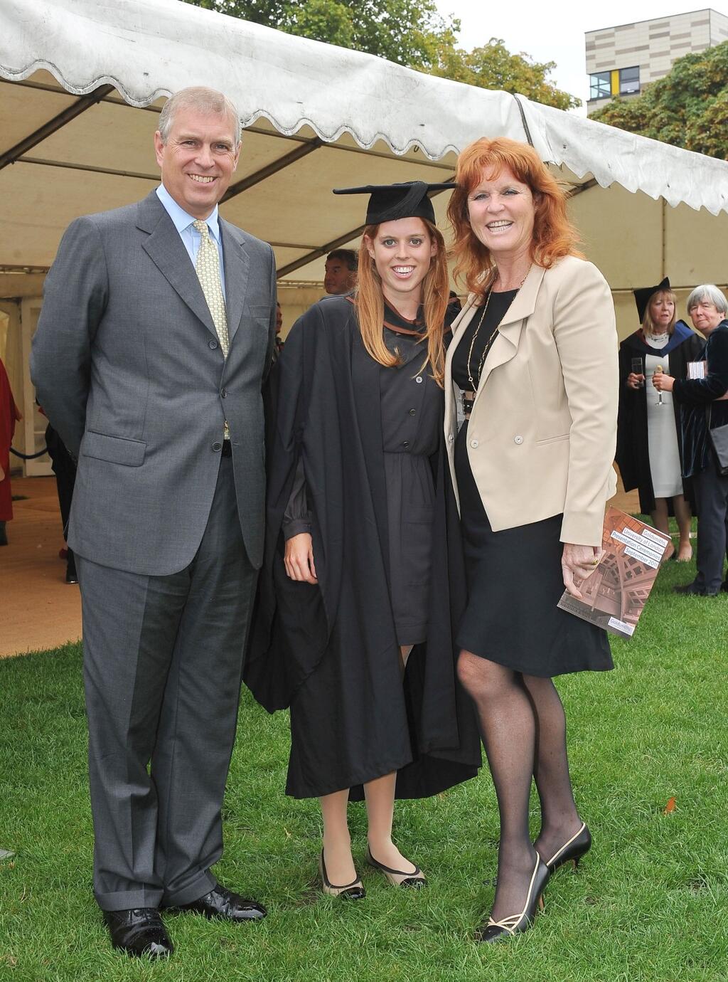 Sarah Ferguson, Princess Beatrice ,Prince Andrew (Photo: Getty Images ) שרה פרגוסון הנסיכה ביאטריס הנסיך אנדרו