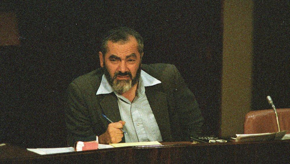 Rabbi Meir Kahane at the Knesset (Photo: David Rubinger) Rabbi Meir Kahane at the Knesset