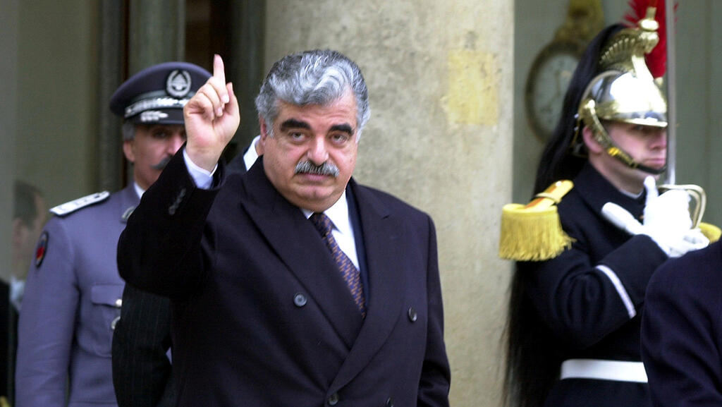 Al-Hariri in France in 2001, assassinated by Hezbollah's special unit (Photo: Reuters) ראש ממשלת לבנון לשעבר רפיק אל חרירי ב צרפת בשנת 2001
