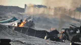 מרוקו סהרה המערבית אוהלים של פוליסריו בוערים