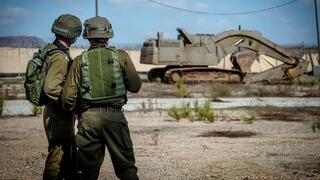 פעילות כוחות צה"ל בזירת המטענים שנחשפה סמוך לגדר הגבול עם סוריה