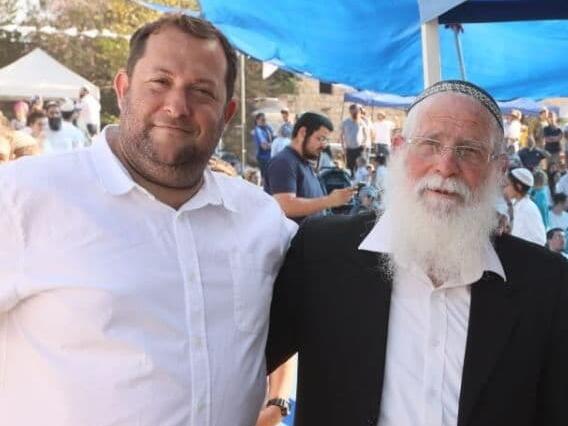 בצלאל סמוטריץ, הרב אליקים לבנון ויוסי דגן בישוב שא-נור בצפון השומרון