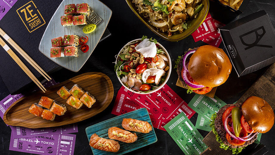 מסושי עד להמבורגר: המנות של "זה סושי" ו"פוד טרמינל" (צילום: בועז לביא) פוד טרמינל