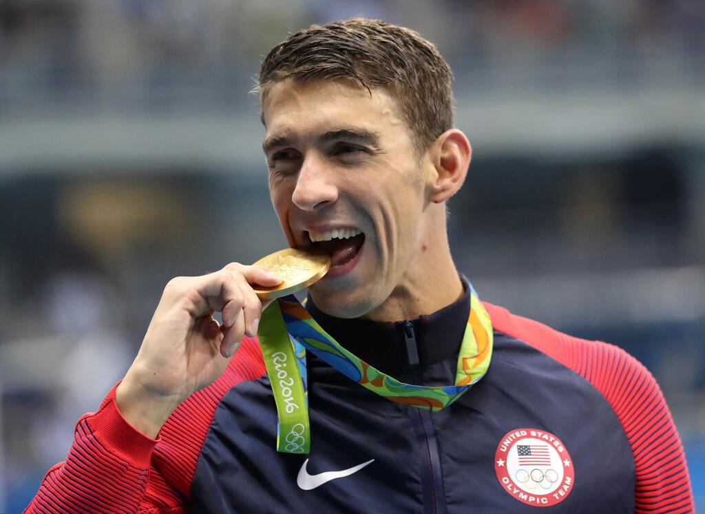 סך הכל: 10,000 קלוריות ביום. פלפס (צילום: gettyimages) מייקל פלפס