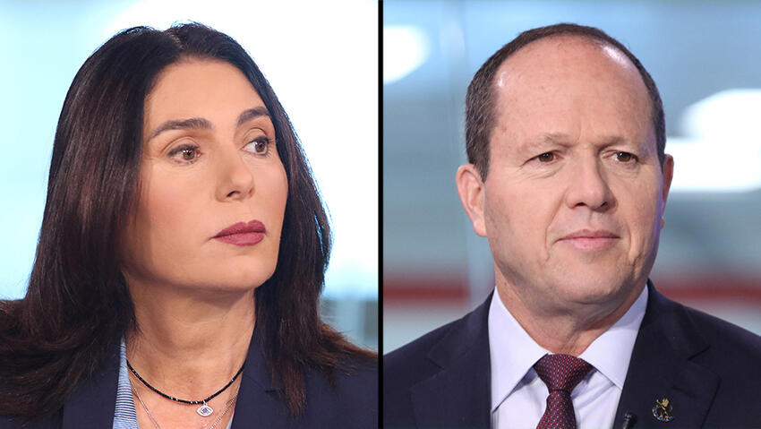 ברקת ורגב. משיאני הטסים (צילום: אבי מועלם) ניר ברקת מירי רגב