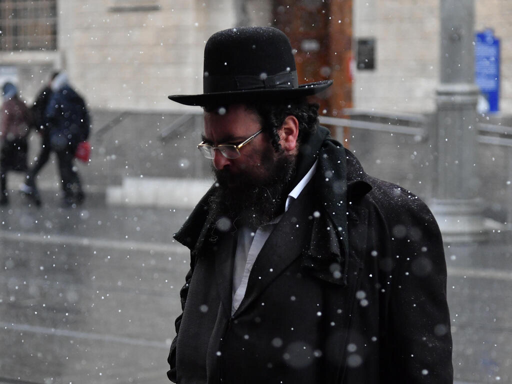 Archive: Snow in Jerusalem (Photo: Yoav Dudkevitch) שלג ברחוב יפו בירושלים