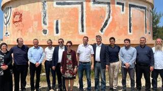 חברי הכנסת שהגיעו לביקור בחומש 