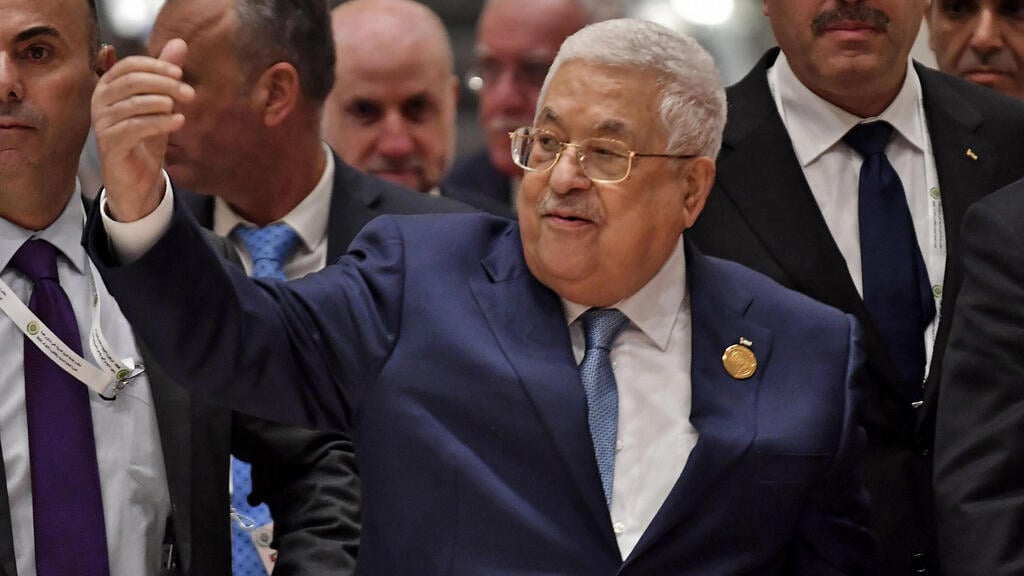 Mahmoud Abbas (Photo: AFP) ועידת הליגה הערבית באלג'יר