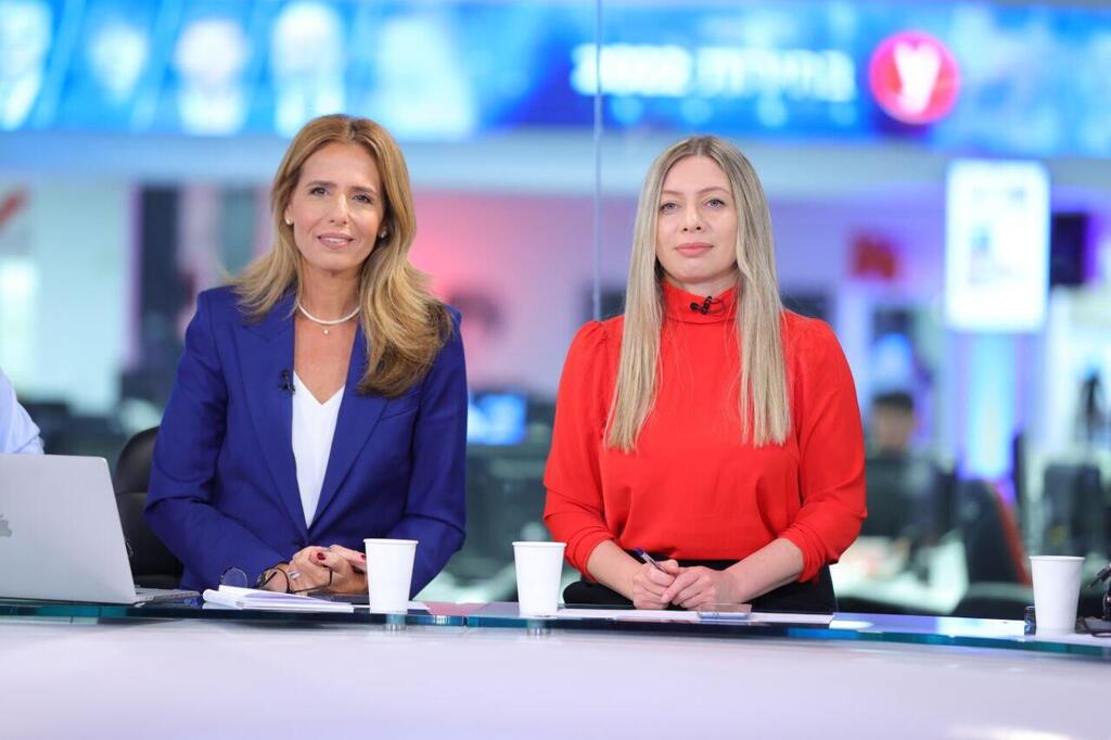 אלכסנדרה לוקש ושרון כידון (צילום: ירון ברנר) משדר אולפן ynet יום לאחר הבחירות