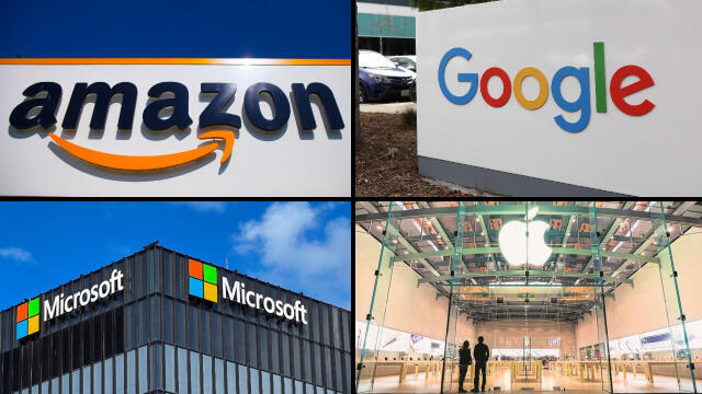 גוגל, אמזון, אפל, מיקרוסופט