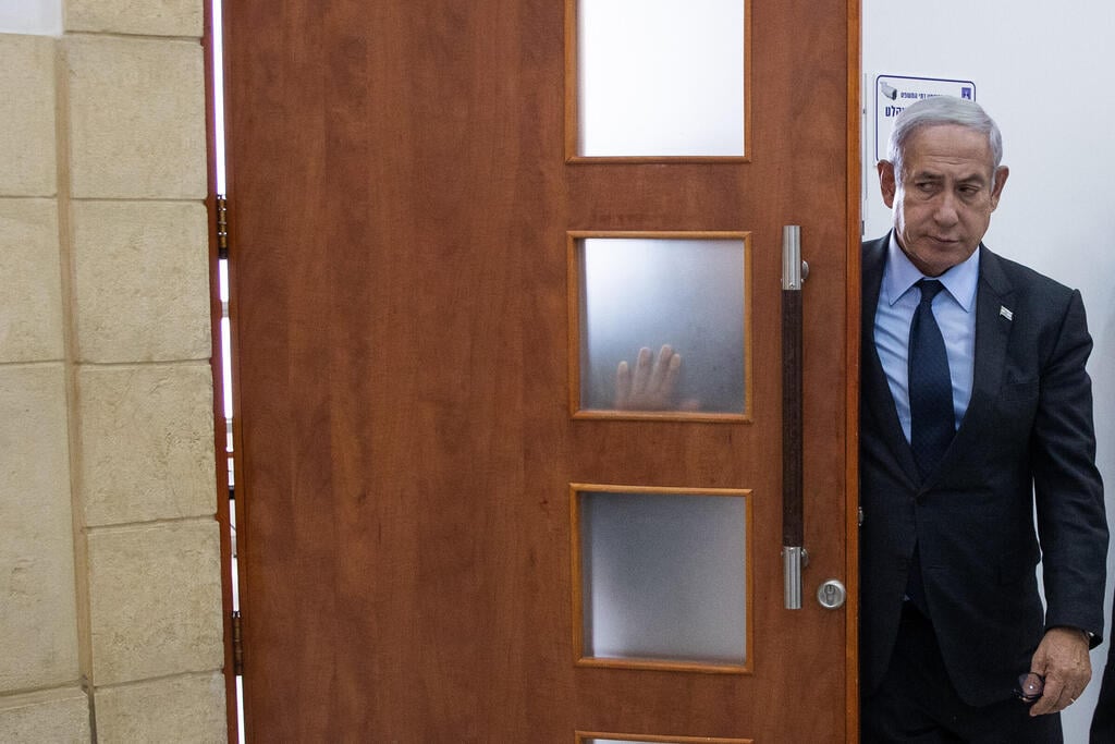 Prime minister to give his testimony in Tel Aviv (Photo: Oren Ben Hakun) עדות מילצ'ן מעיד במשפט נתניהו