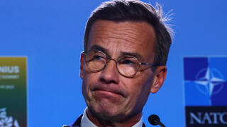 ראש ממשלת שבדיה אולף קריסטרסון אחרי ש טורקיה הסכימה לאשר את צירוף שבדיה ל נאט