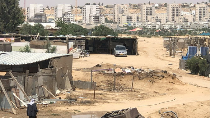הכפר ראס ג'ראבה הסמוך לדימונה (צילום: מתי מילשטיין/עדאלה) הכפר ראס ג'ראבה