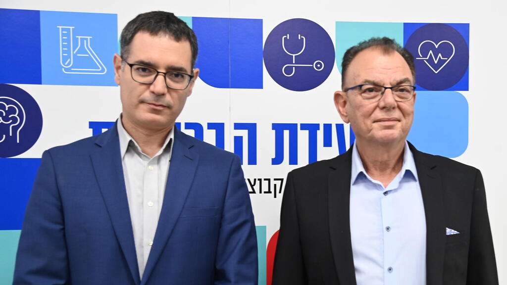 יו"ר ההסתדרות הרפואית פרופ' ציון חגי ומשה בר סימן טוב (צילום: יאיר שגיא) ועידת הבריאות של קבוצת "ידיעות אחרונות"
