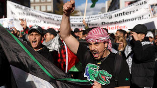 הפגנות פרו פלסטיניות בדיסלדורף גרמניה 