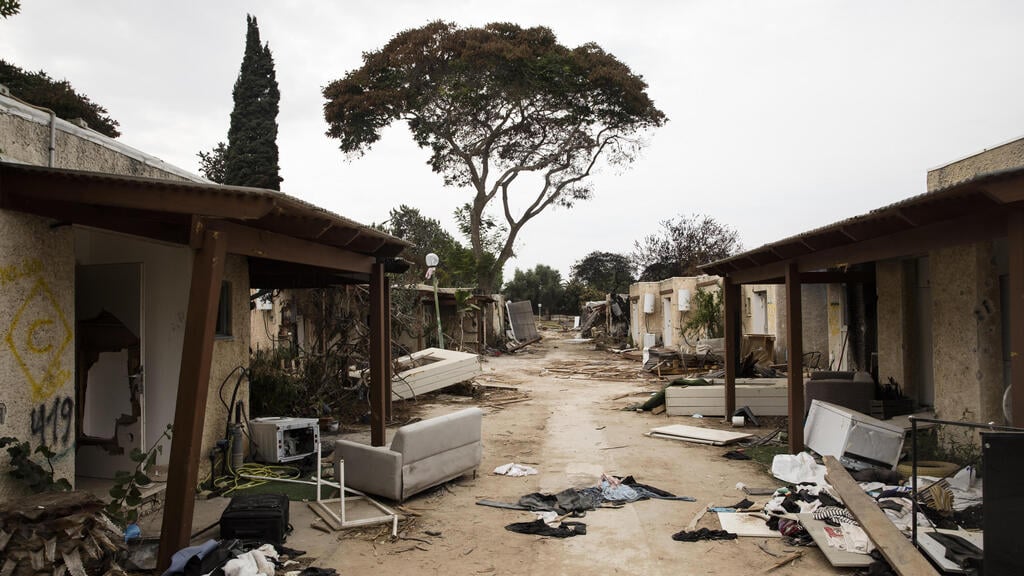 Kfar Aza after the Oct. 7 massacre (Photo: Amir Levy/Getty Images) כפר עזה