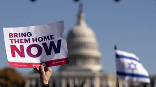 עצרת פרו ישראלית בוושינגטון ליד בניין הקונגרס