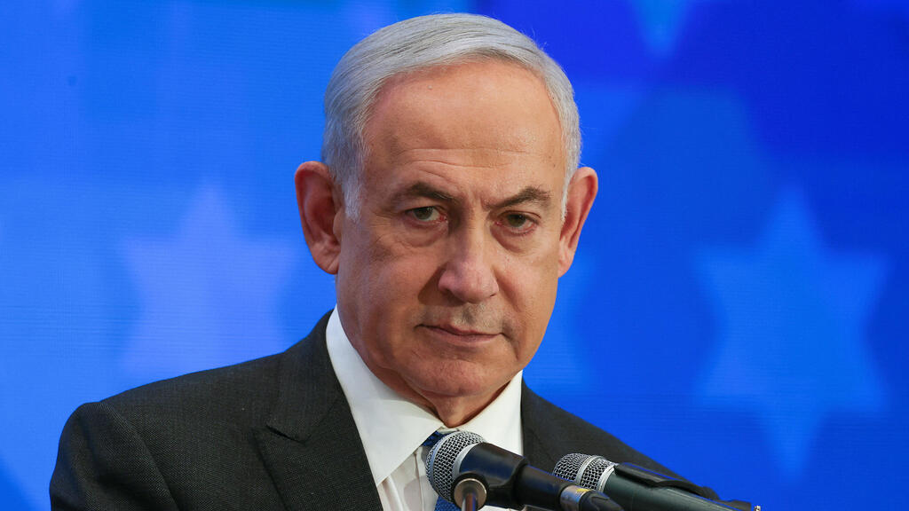 "יודעים בכמה חללים מחזיק חמאס". נתניהו (צילום: REUTERS/Ronen Zvulun) ראש הממשלה בנימין נתניהו ועידת הנשיאים של הארגונים היהודיים