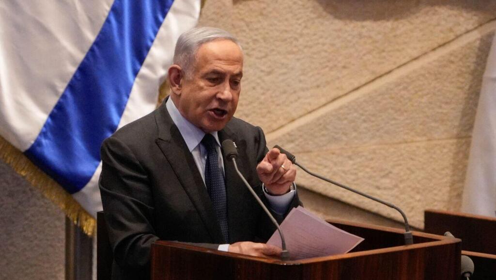תומך בהסדרת החוות? ראש הממשלה נתניהו (צילום: שלו שלום) מליאת הכנסת חברי הכנסת מצביעים נגד עופר כסיף