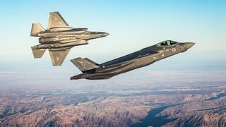 מטוס F-35 אדיר בבסיס נבטים