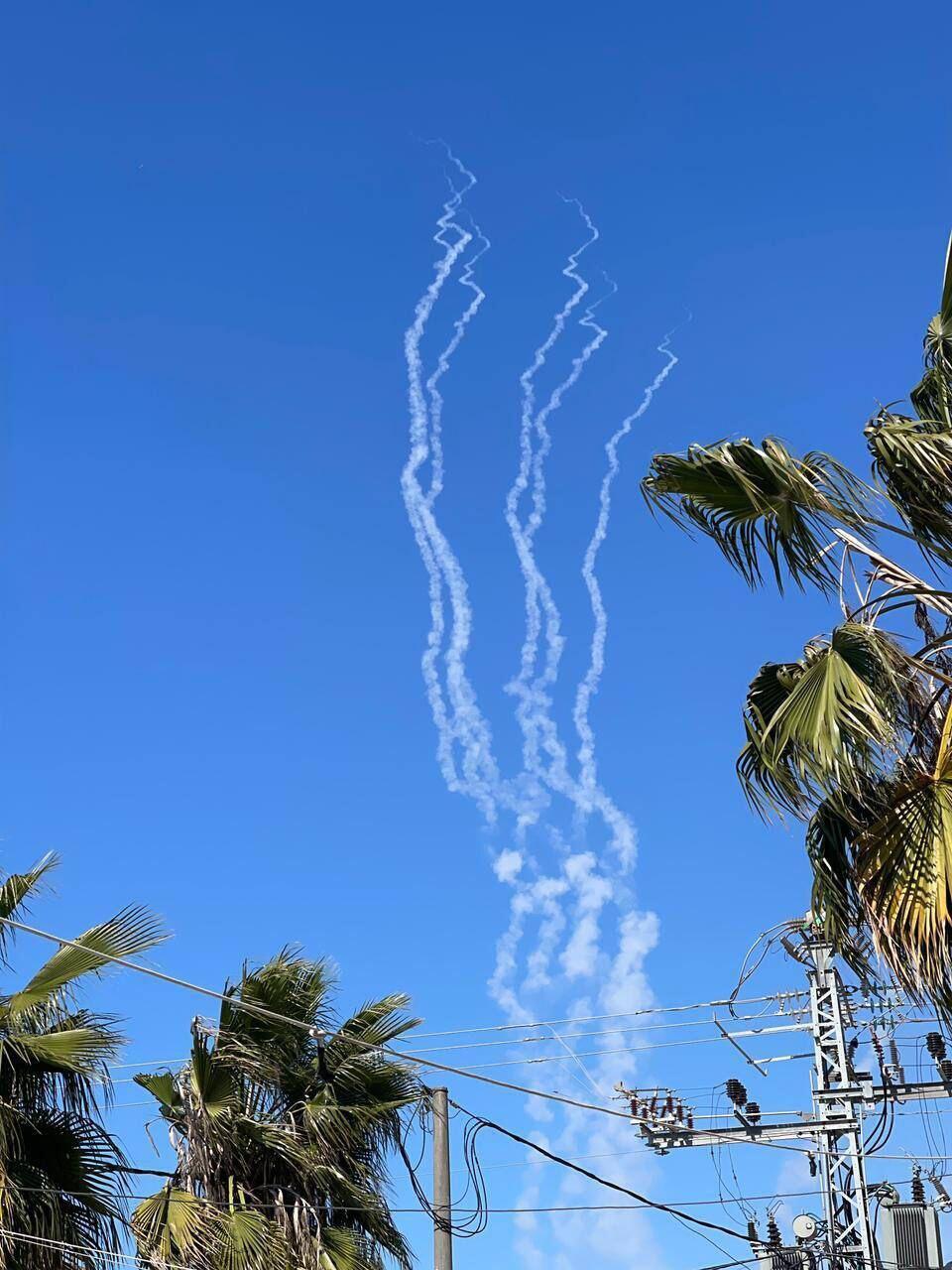 Intercepts from Ashdod for Hamas rockets יירוטים באשדוד