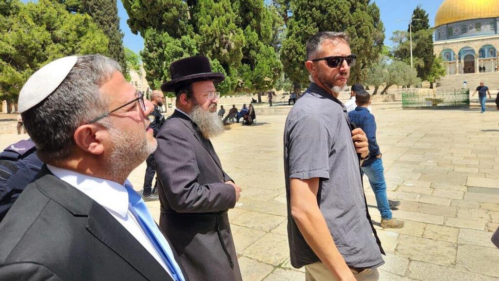 National Security Minister Itamar Ben-Gvir on Temple Mount (Photo: Temple Mount Directorate) איתמר בן גביר עולה להר הבית