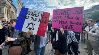 הפגנה גדולה בפריז בעקבות האונס של הנערה היהודייה