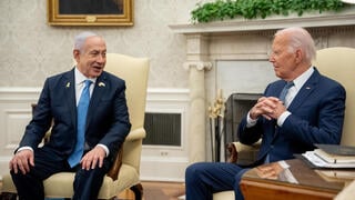 פגישתם של ג'ו ביידן נשיא ארה"ב ובנימין נתניהו ראש הממשלה