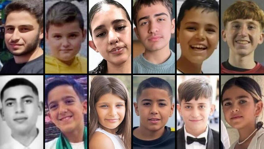 12 הילדים שנרצחו, היום לפני שנתיים 12 הנרצחים