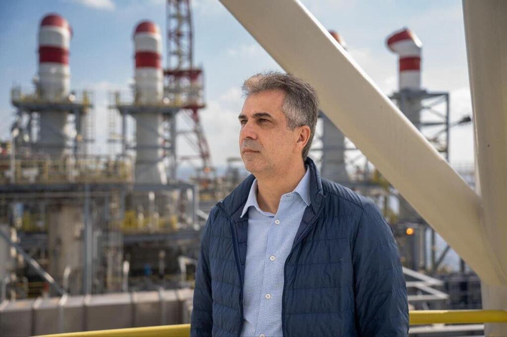 Energy Ministry Eli Cohen (Photo: GPO) השר אלי כהן בביקור באסדה בחודש פברואר האחרון