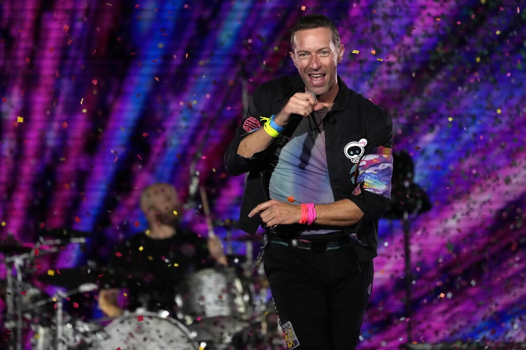 Coldplay frontman Chris Martin (Photo: AP) כריס מרטין, קולדפליי
