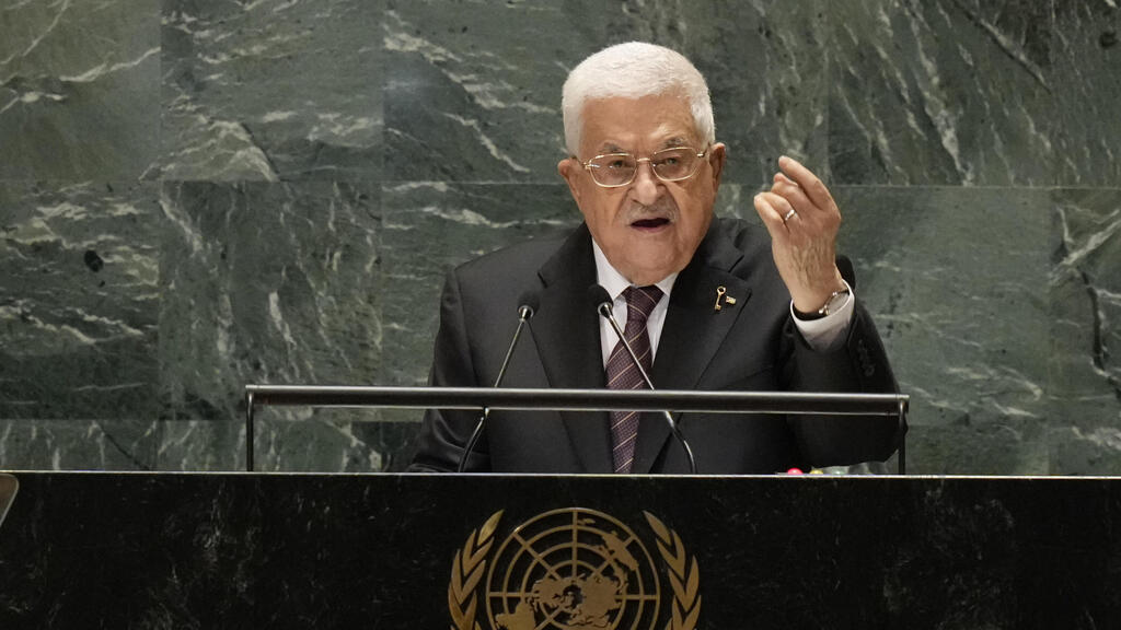 לא יגיע השנה לכינוס העצרת. אבו מאזן (צילום: AP Photo/Frank Franklin II) נאומו של אבו מאזן בעצרת הכללית של האו"ם