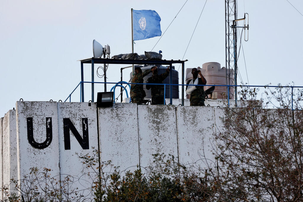 UNIFIL forces in southern Lebanon (Photo: REUTERS/Thaier Al-Sudani) כוחות יוניפיל בדרום לבנון