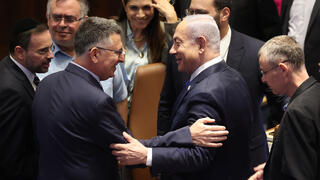 מליאת הכנסת לאחר מינויו של גדעון סער לתפקיד שר וצירוף סיעת הימין הממלכתי לממשלה
