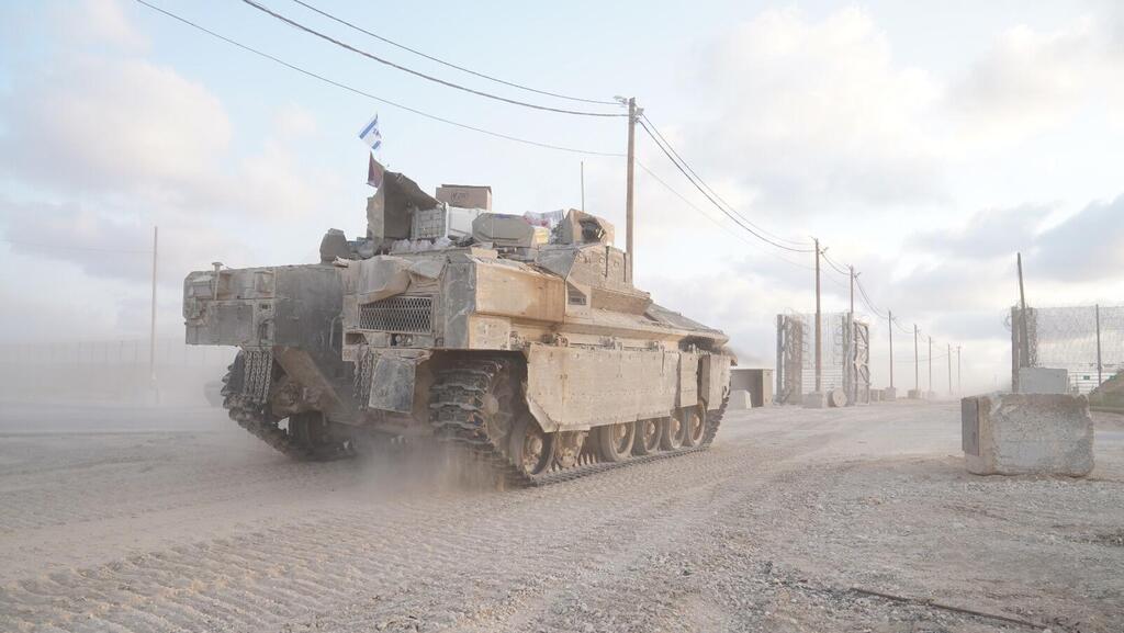 Entry of 162 Division forces into the northern Gaza Strip (Photo: IDF Spokesperson's Unit) תיעוד: כניסת כוחות אוגדה 162 לצפון רצועת עזה