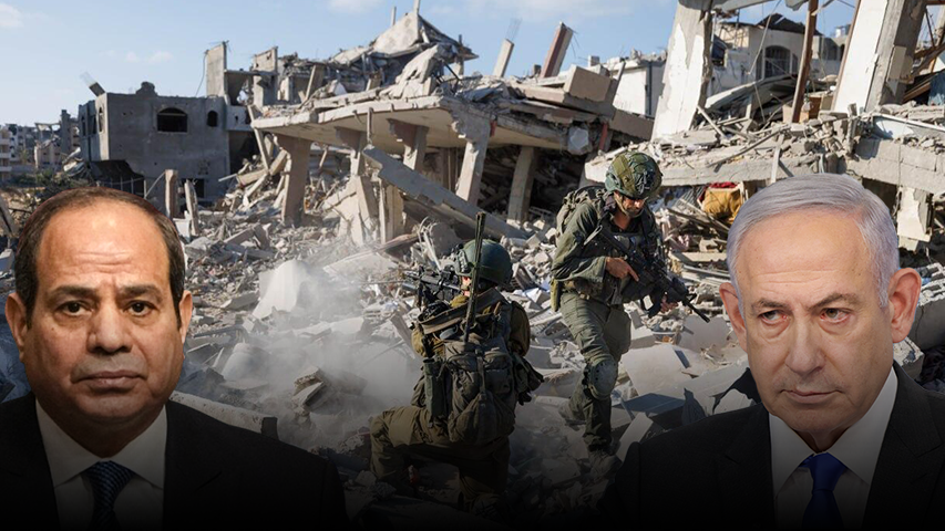 Prime Minister Benjamin Netanyahu's office says he is not heading to Cairo to discuss Gaza cease-fire, despite rumors (Photos: IDF Spokesperson, Mark Israel Sellem, AP) ראש הממשלה ממשלה ביבי בנימין נתניהו, נשיא מצרים עבד אל-פתאח א-סיסי , רצועת עזה