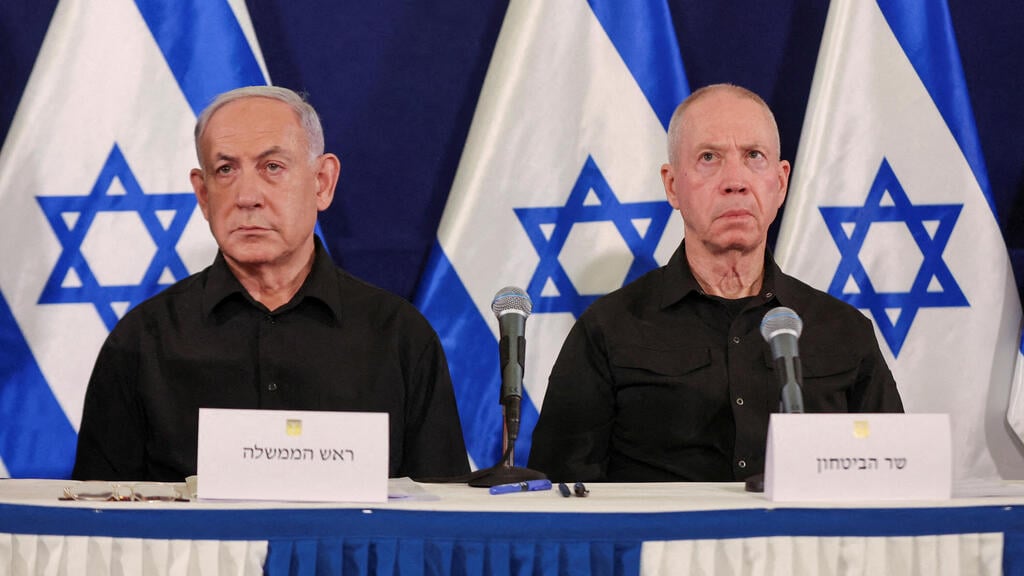 ראש הממשלה בנימין נתניהו ושר הביטחון יואב גלנט