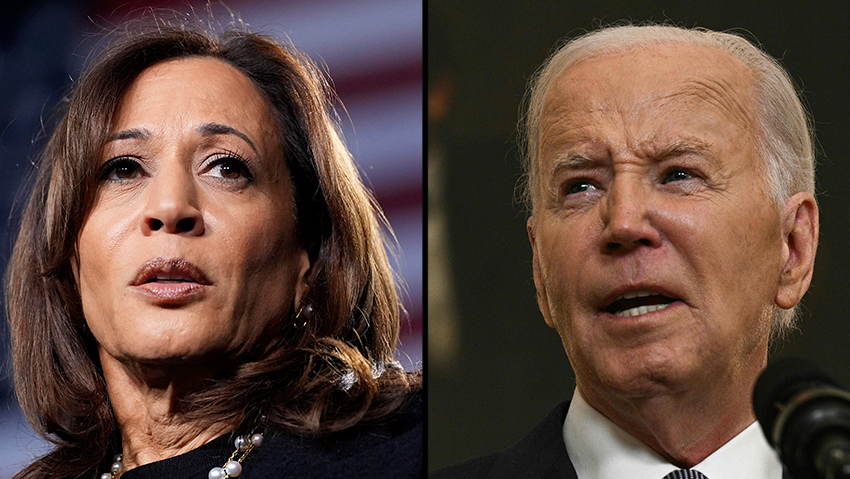 U.S. Vice President Kamala Harris, U.S. President Joe Biden (Photo: Brendan SMIALOWSKI / AFP, AP Photo/Jacquelyn Martin) קמלה האריס ג'ו ביידן
