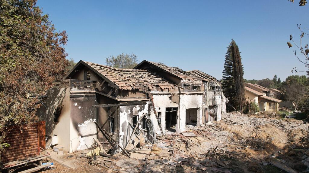 אמ"ן הזהיר את נתניהו מ"השלכות ביטחוניות חמורות". הרס בקיבוץ בארי (צילום: גדי קבלו) הריסות בית בקיבוץ בארי
