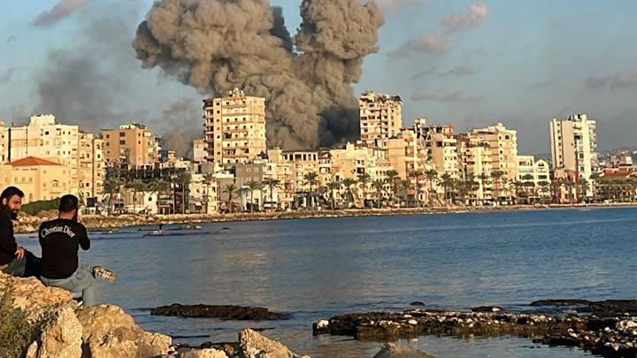 IDF strikes Lebanon coastal city of Tyre תקיפות בצור, לבנון