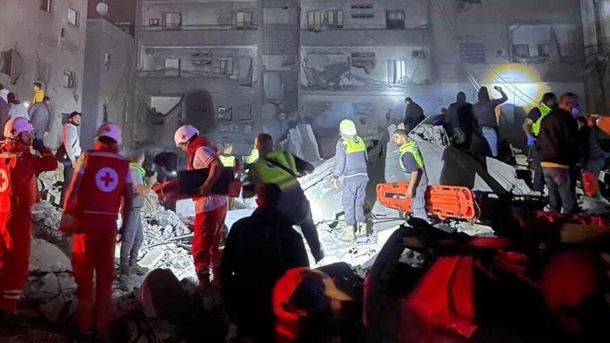 מקום התקיפה בביירות תקיפות מסיביות בבירות, לבנון