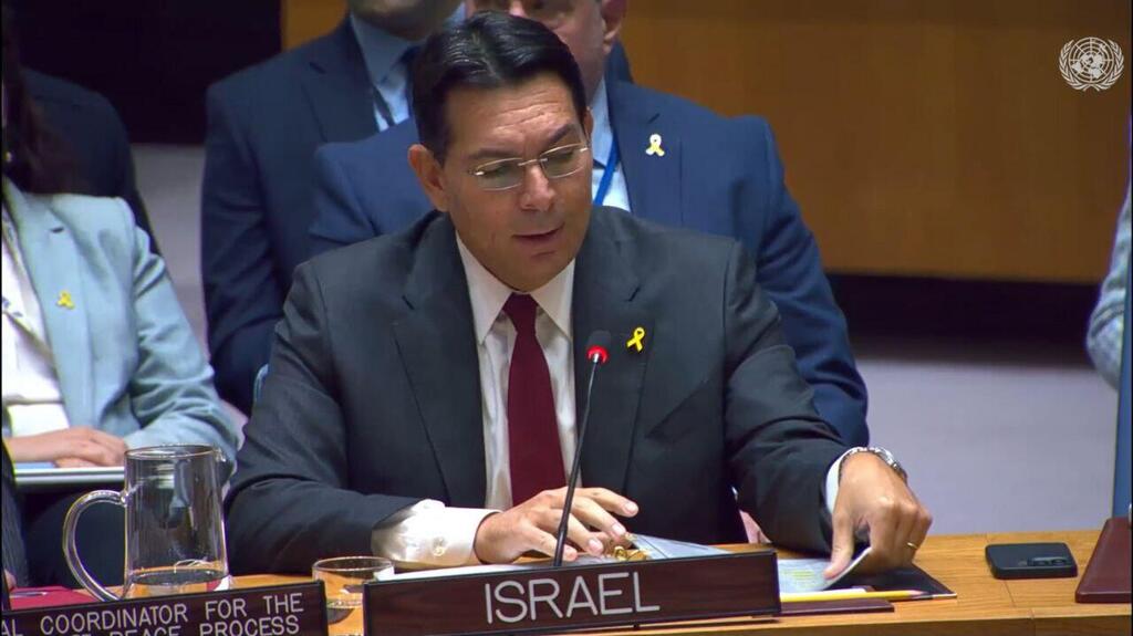 דני דנון, שגריר ישראל לאו"ם בדיון במועצת הביטחון של האו"ם
