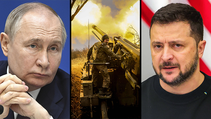 Russian President Vladimir Putin, Ukrainian President Volodymyr Zelensky (Photo: Sergei Bobylev, Sputnik, Kremlin Pool Photo/ AP, AFP PHOTO / Press service of the 24th Mechanized Brigade of Ukrainian Armed Forces) וולודימיר זלנסקי, ולדימיר פוטין