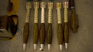 Hezbollah weapons seized by the IDF in Lebanon